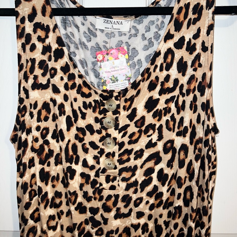 Leopard jumpsuit NWT